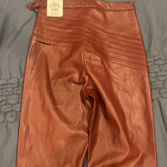 Zara red High Rise Leggings - Picture 4 of 5